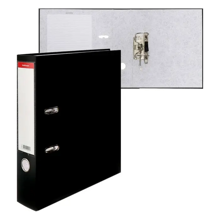 Папка&ndash;регистратор А4, 80 мм, ErichKrause Business, с арочным механизмом, черная