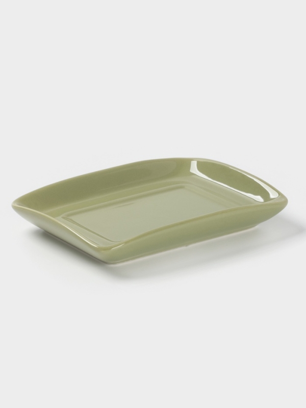 Масленка Доляна  Масленка Доляна "Цветы" цвет белый  17х12х8,5 см