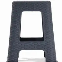 Табурет "Ротанг" h45 см (серый)