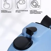 Рулетка DIIL, 4 м, до 20 кг, лента, голубая