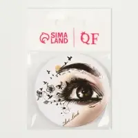 Зеркало карманное «Взгляд», d=7 см, белое Зеркало карманное «Взгляд», d=7 см, белое