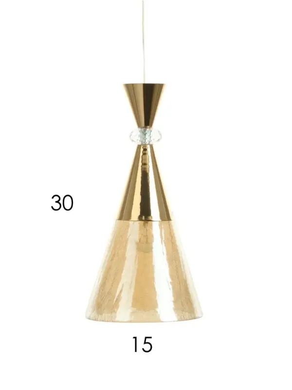 Светильник &laquo;Рианна&raquo; 1&times;40 Вт Е27 золото 15&times;15&times;30+100 см