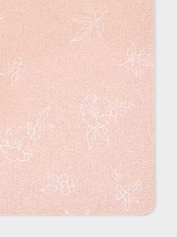 Коврик  Коврик "Flowers" влаговпитывающий Доляна, 46х30,5 см, розовый