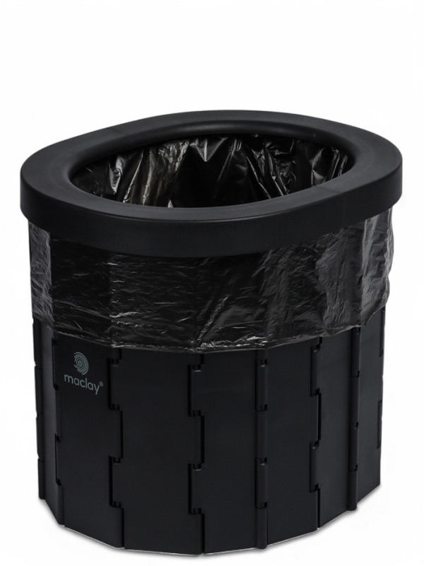 Туалет складной туристический Maclay, комплект: 15 мешков, 12 пакетов абсорбента Туалет складной туристический Maclay, комплект: 15 мешков, 12 пакетов абсорбента