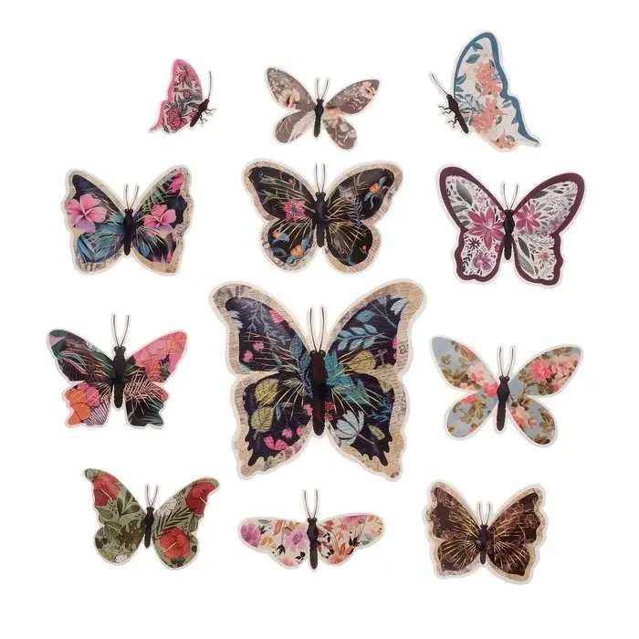 Набор магнитов на холодильник «Цветочные», 12 шт., картон, h=4-10 см Набор магнитов на холодильник «Цветочные», 12 шт., картон, h=4-10 см