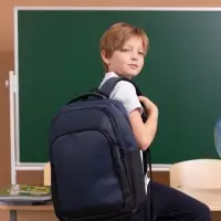 Рюкзак, водонепроницаемое дно, 2 отделения, 3 кармана, 31&times;14.5&times;45 см, синий