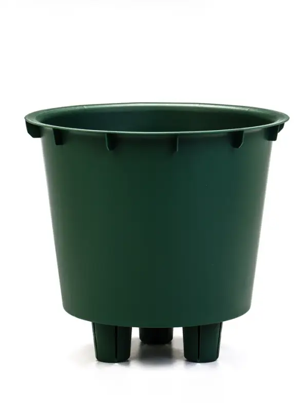 Кашпо со вставкой 1 л d15 см h14см МИКРИТ зеленый слайн