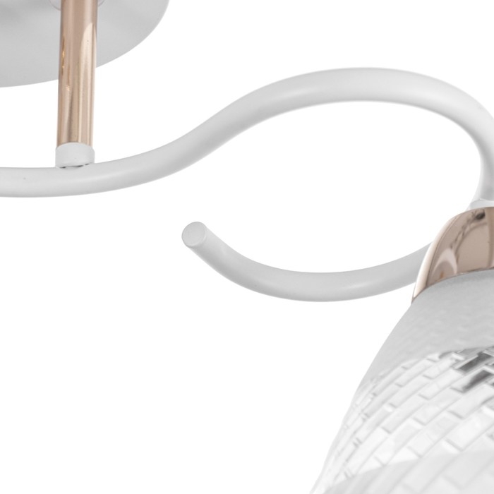 Люстра Люстра "Линда" 2х60Вт Е27 Белый, золото 47х16х23см