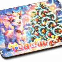 Магнит новогодний набор 6 шт. 2027 &laquo;Тепла и уюта!&raquo; 4.5&times;6.3 см