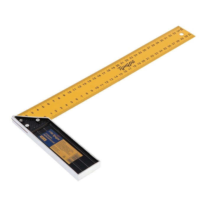 Угольник металлический ТУНДРА, 350 мм Угольник металлический ТУНДРА, 350 мм