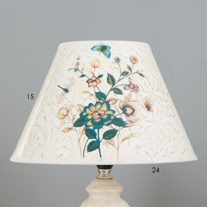 Светильник настольный  Светильник настольный "Букет полей" 1х40Вт E14 24,5х24,5х39см RISALUX