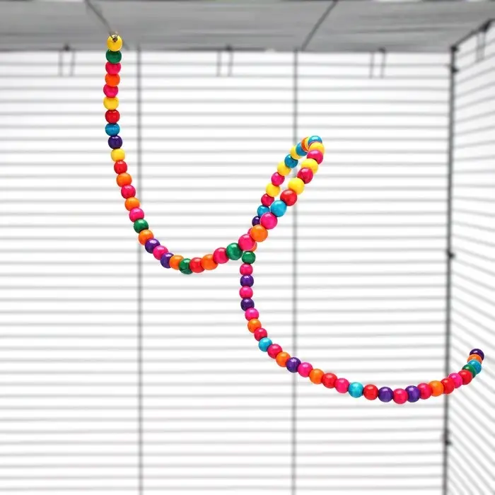 Игрушка для птиц, 100 см, микс цветов