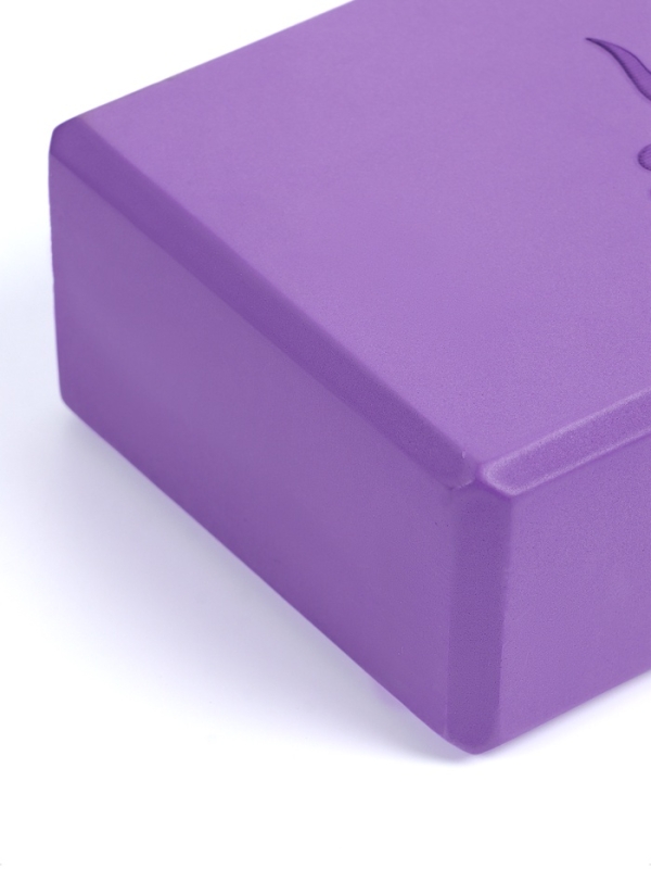 Блок для йоги 23 х 15 х 7,5 см, вес 120 гр, цвет фиолетовый Блок для йоги 23 х 15 х 7,5 см, вес 120 гр, цвет фиолетовый