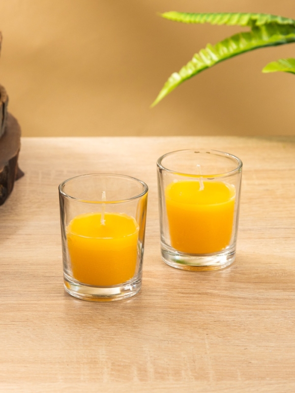 Набор свечей "DAZZLE CANDLE" 70 гр, лимон