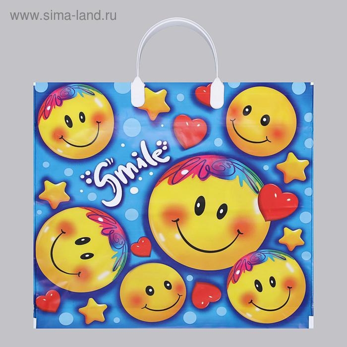 Пакет  Пакет "Лайк", полиэтиленовый с пластиковой ручкой, 80 мкм 37х34 см