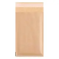 Крафт-конверт с воздушно-пузырьковой плёнкой Calligrata, 12&times;21 см, бежевый