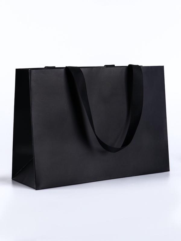 Пакет подарочный &laquo;Черный&raquo;, 28&times;20&times;10 см