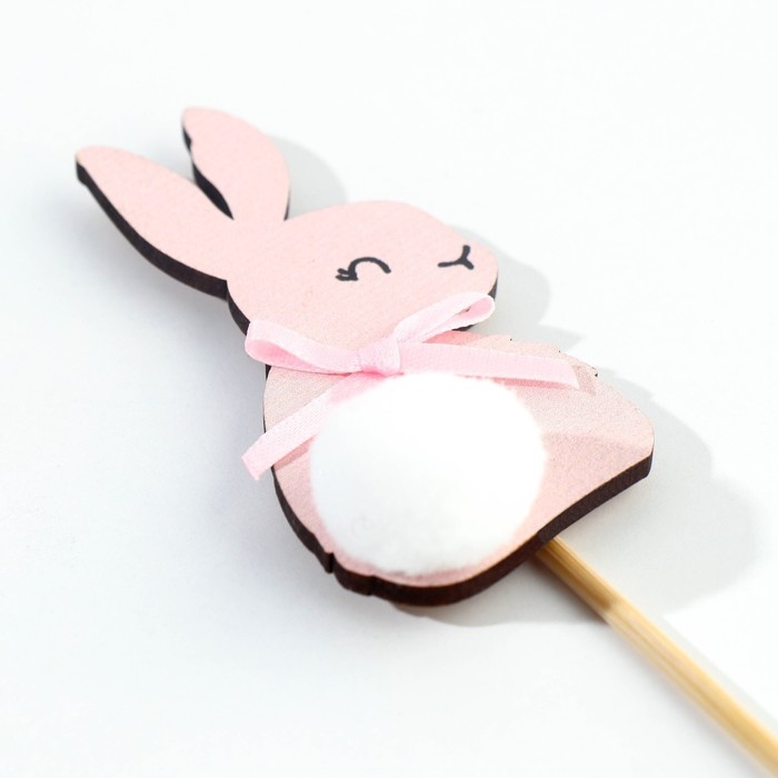 Топпер деревянный для украшения кулича «Кролик» на пасху, 7,3 х 4,2 см Топпер деревянный для украшения кулича «Кролик» на пасху, 7,3 х 4,2 см