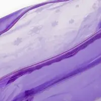 Косметичка - сумка на молнии для бассейна, с ручками, с принтом, фиолетовая