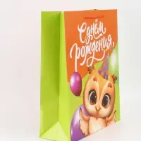 Пакет подарочный ламинированный &laquo;С Днём рождения&raquo;, 40&times;15&times;49 см