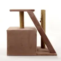 Домик для кошек с когтеточкой «Домосед», с лестницей и площадкой, 60×35×56 см, капучино Домик для кошек с когтеточкой «Домосед», с лестницей и площадкой, 60×35×56 см, капучино