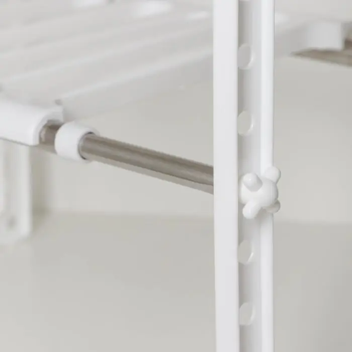 Полка под раковину раздвижная, 26&times;50(70)&times;38 см, белая