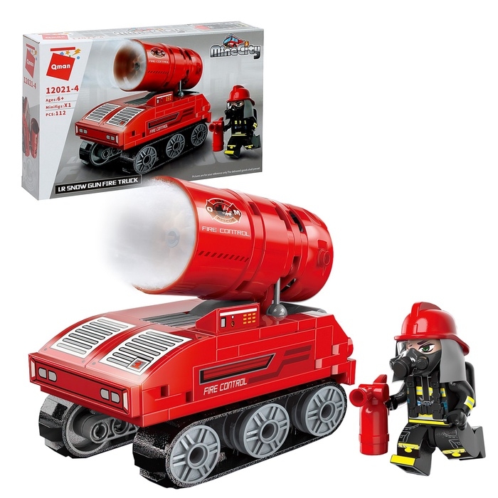 Конструктор блочный для мальчиков Огнеборцы «Пожарная машина», 112 деталей Конструктор блочный для мальчиков Огнеборцы «Пожарная машина», 112 деталей