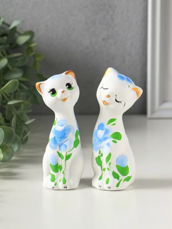 Фигурка керамика &laquo;Love коты&raquo;, 11 см, МИКС