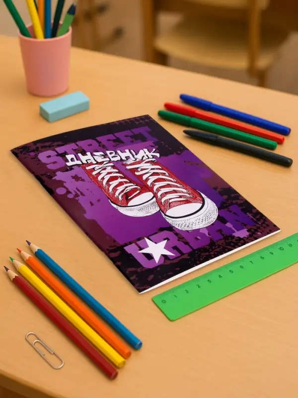 Дневник школьный для 1-11 классов, «Кеды», мягкая обложка, 40 листов Дневник школьный для 1-11 классов, «Кеды», мягкая обложка, 40 листов