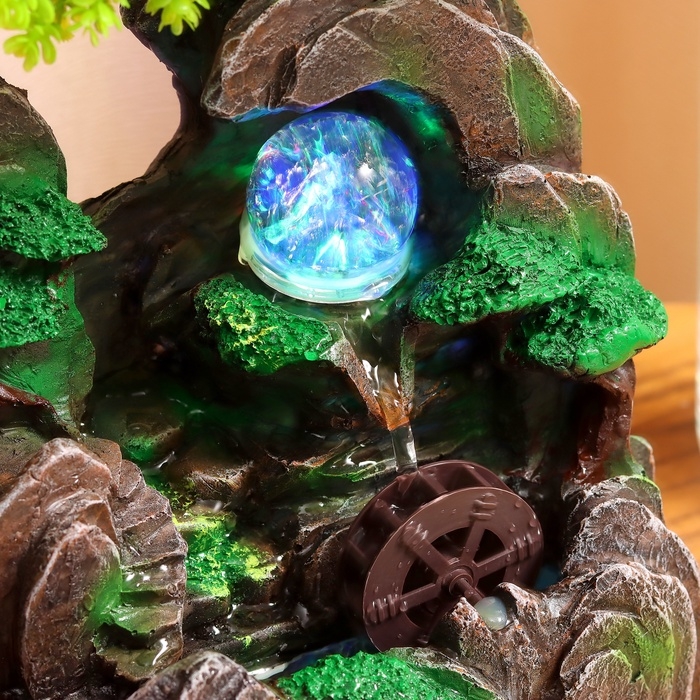 Фонтан Фонтан "Каменное местечко под деревом" 29х16 см (с подсветкой)