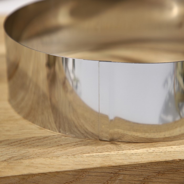 Форма для выкладки и выпечки, d=16 см, h=5 см, нержавеющая сталь