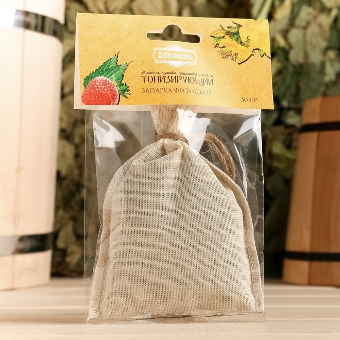 Запарка фитосбор Запарка фитосбор "Тонизирующий", зверобой, крапива, земляника садовая, 30 г