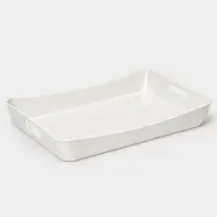 Поднос с ручками BEROSSI &laquo;Рондо&raquo;, пластик, 42.2&times;28.2&times;5.2 см, белый