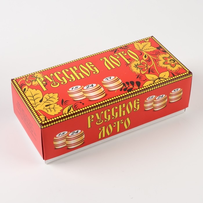 Русское лото, игра настольная, деревянное, с бочонками Русское лото, игра настольная, деревянное, с бочонками