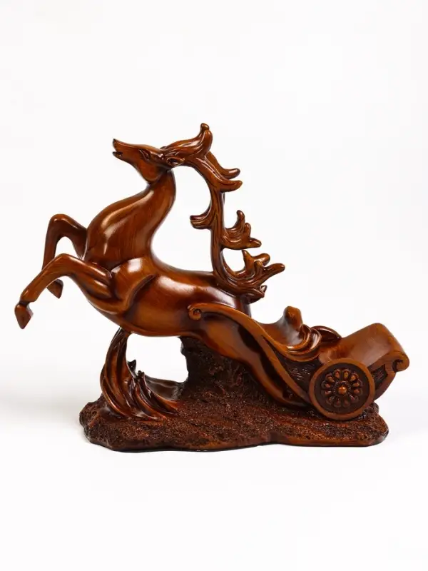 Подставка под бутылку TAKE IT EASY &laquo;Олень&raquo;, полистоун под дерево, 17&times;12&times;28 см