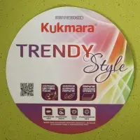 Кастрюля-жаровня KUKMARA Trendy style, 3 л, d=26 см, h=9 см, антипригарное покрытие, стеклянная крышка, зелёная