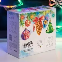 Гирлянда &laquo;Бахрома&raquo; 2.4&times;0.9 м с насадками &laquo;Колокольчики&raquo;, IP20, прозрачная нить, 138 LED, свечение мульти, 8 режимов, 220 В