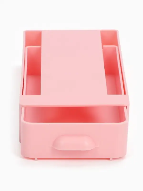 Ящик для хранения, скрытый потайной под стол, 20&times;9&times;4 см, розовый