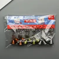 Брелок металл "Колокольчик - медвежонок в сердце" МИКС 5х2,8х2,8 см