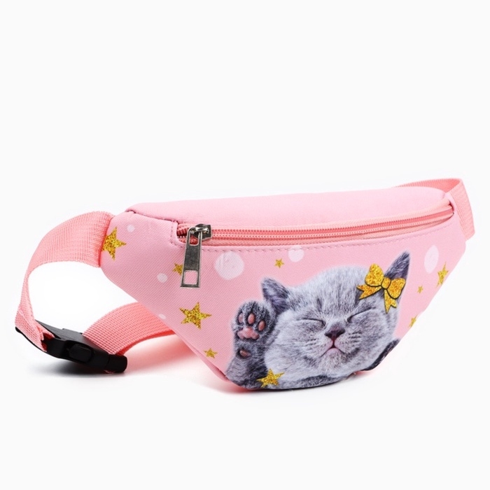 Сумка поясная детская «Миленький котик», 20 х 10 х 6 см Сумка поясная детская «Миленький котик», 20 х 10 х 6 см