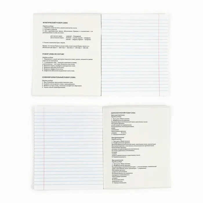 Тетрадь в линейку, предметная, 36 л.,на скрепке, блок №1&laquo;Россия. Русский язык&raquo;