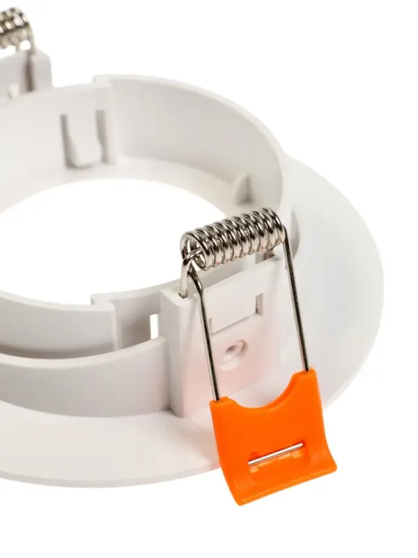 Светильник встраиваемый под лампу MR-16, поворотный, круглый, пластиковый, белый