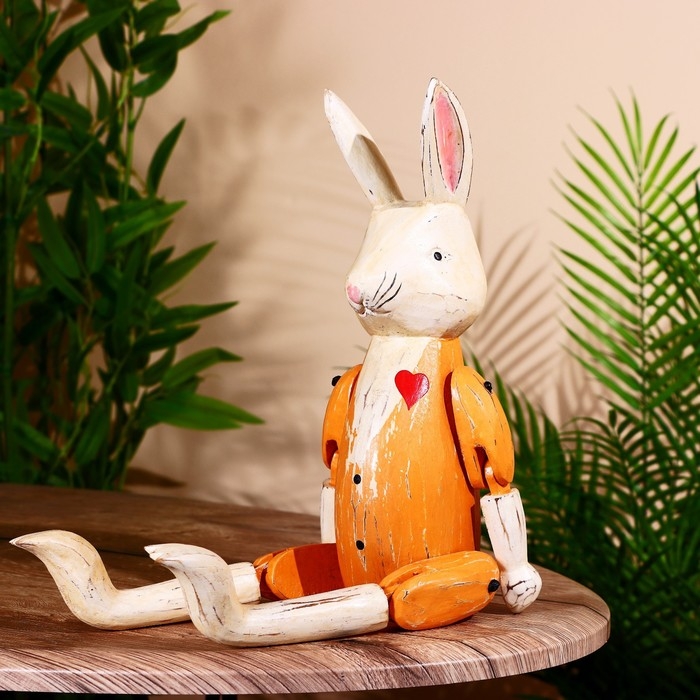 Сувенир Сувенир "Кролик" висячие лапки, дерево 40 см