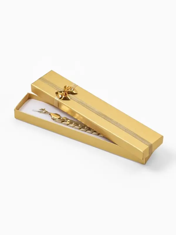 Набор коробочек подарочных 6 шт. под браслет/часы &laquo;Слиток&raquo;, 21&times;4, цвет золото (1195297)
