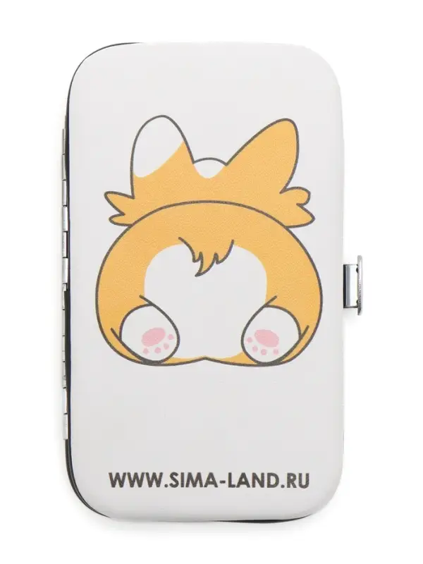 Набор маникюрный CORGI, 7 предметов, PVC-чехол, разноцветный
