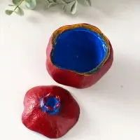 Шкатулка "Гранат" 9х8,5х8 см, синий Шкатулка "Гранат" 9х8,5х8 см, синий