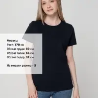 Футболка женская T-bolka Lady темно-синяя, размер S