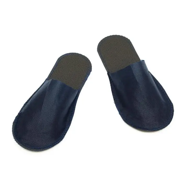 Тапочки одноразовые Стандарт Лайт серые / синие, с закрытым мысом Тапочки одноразовые Стандарт Лайт серые / синие, с закрытым мысом