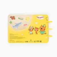 Большая книга с липучками &laquo;Мои первые липучки. Три кота&raquo;, А4, 100 липучек