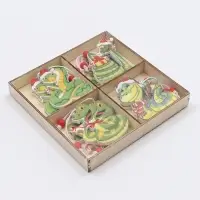 Елочные игрушки &laquo;Змея&raquo;, в деревянной подарочной упаковке, 12 шт.